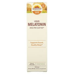 Sundown Naturals, Liquid Melatonin, Cherry, 2 fl oz (59 ml)