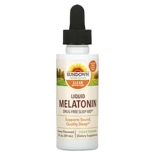 Sundown Naturals, Mélatonine liquide, aromatisée à la cerise, 59 ml (2 fl oz)