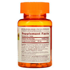 Sundown Naturals, Hierro esencial, 65 mg, 120 comprimidos