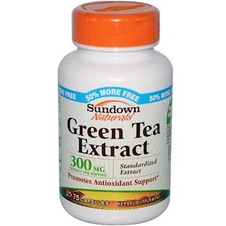 Sundown Naturals, Green Tea Extract, 300 mg, 75 Capsules