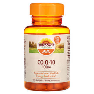 Sundown Naturals, Co Q-10, 100 mg, 100 kapsułek miękkich
