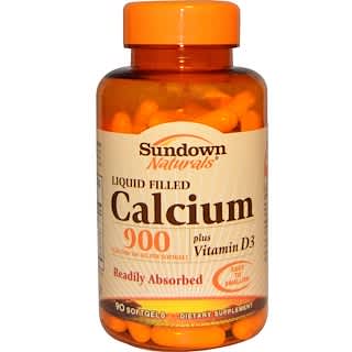 Sundown Naturals, Calcium 900 Plus Vitamin D3, 90 Softgels