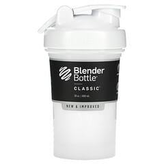 Blender Bottle, Classic with Loop, White, 20 oz (600 ml)