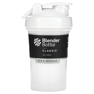 Blender Bottle, 고리가 있는 클래식 타입, 화이트, 600ml(20oz)
