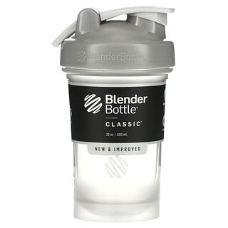 Blender Bottle, Classic con asa, Color gris piedra, 600 ml (20 oz)