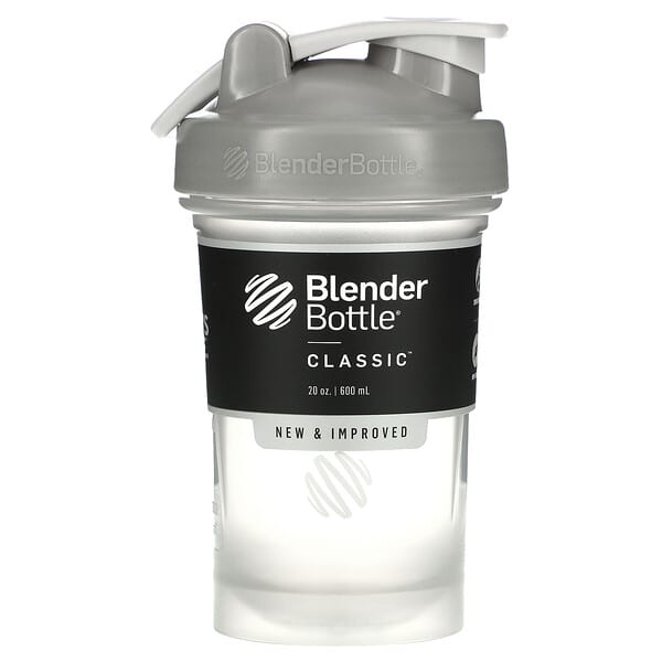 Blender Bottle, 搖搖杯（帶提手環經典款），石灰色，20 盎司（600 毫升）