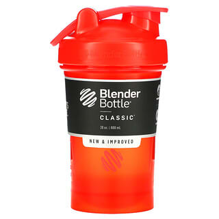 Blender Bottle, Classique avec boucle, Rouge, 600 ml