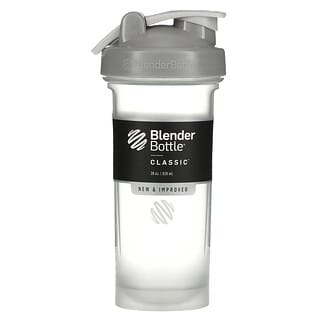 Blender Bottle, รุ่น Classic พร้อมสายคล้อง สีเพบเบิล เกรย์ ขนาด 28 ออนซ์ (828 มล.)