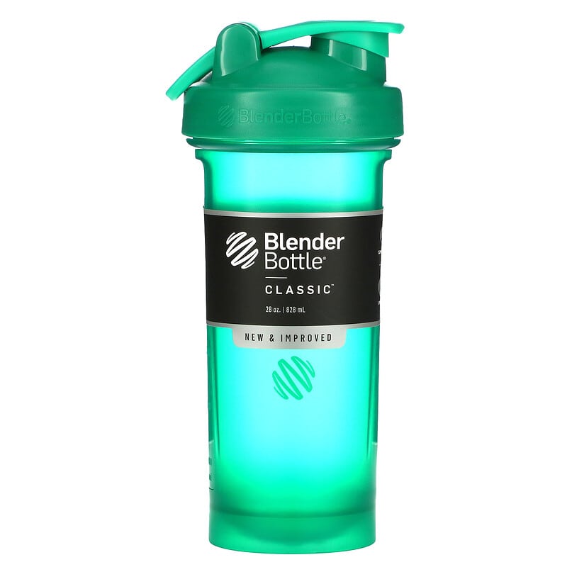iHerb Blender Bottle with Blender Ball, Green, 28 oz