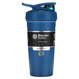 Blender Bottle‏, Strada, פלדת אל-חלד מבודדת, כחול ים, 710 מ"ל (24 אונקיות)