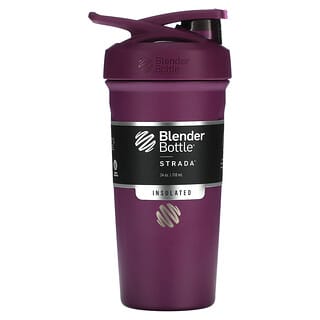 Blender Bottle, Strada（ストラーダ）、断熱ステンレス鋼、プラム、710ml（24液量オンス）  