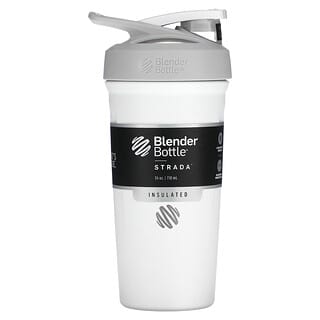 Blender Bottle, Strada，隔熱不鏽鋼，白色，24 盎司（710 毫升）