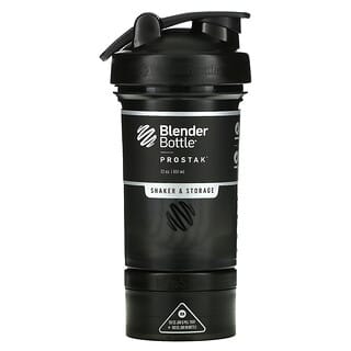 Blender Bottle, ProStak, Black, 22 oz (651 ml)