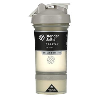 Blender Bottle, Pro Stak, Smoke Grey, 22 oz (651 ml)