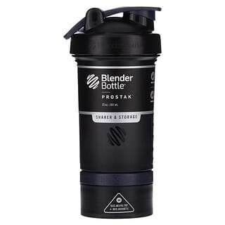Blender Bottle, ProStak, шейкер для зберігання, чорний, 651 мл (22 унції)