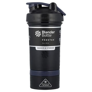 Blender Bottle, ProStak，搖杯/存放，FC 黑色，22 盎司（651 毫升）