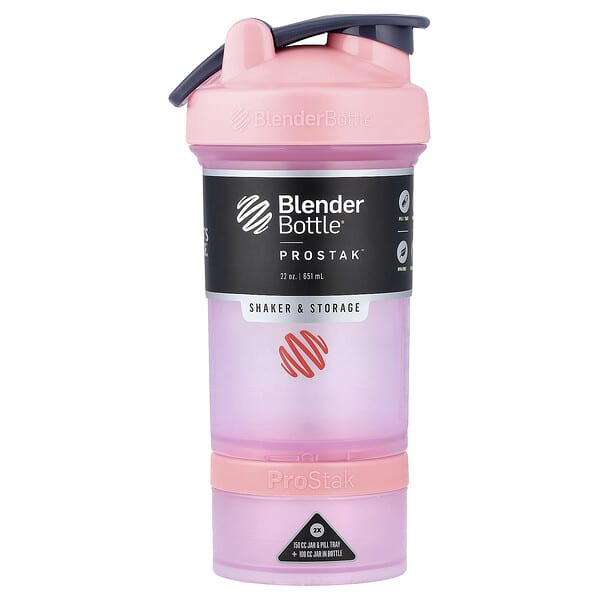 Blender Bottle, ProStak，FC 粉，22 盎司（651 毫升）