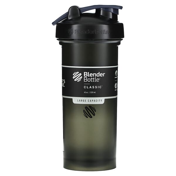 Blender Bottle, Classic, Black, 45 oz (1,330 ml)