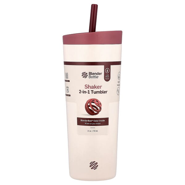 Blender Bottle, Pahar 2 în 1 Shaker, Sahara Sunset, 24 oz (710 ml)