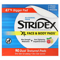 XL Face Body Pads Alcohol Free 90 Dual Textured Pads