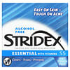 Stridex, 싱글 스텝 여드름 관리, 알코올 무함유, 소프트 터치 패드 55개입, 각 10.7㎝² (4.21 in²)