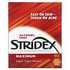 Stridex, Aknebehandlung in einem Schritt, maximale Wirksamkeit, Alkoholfrei, 90 Softpads