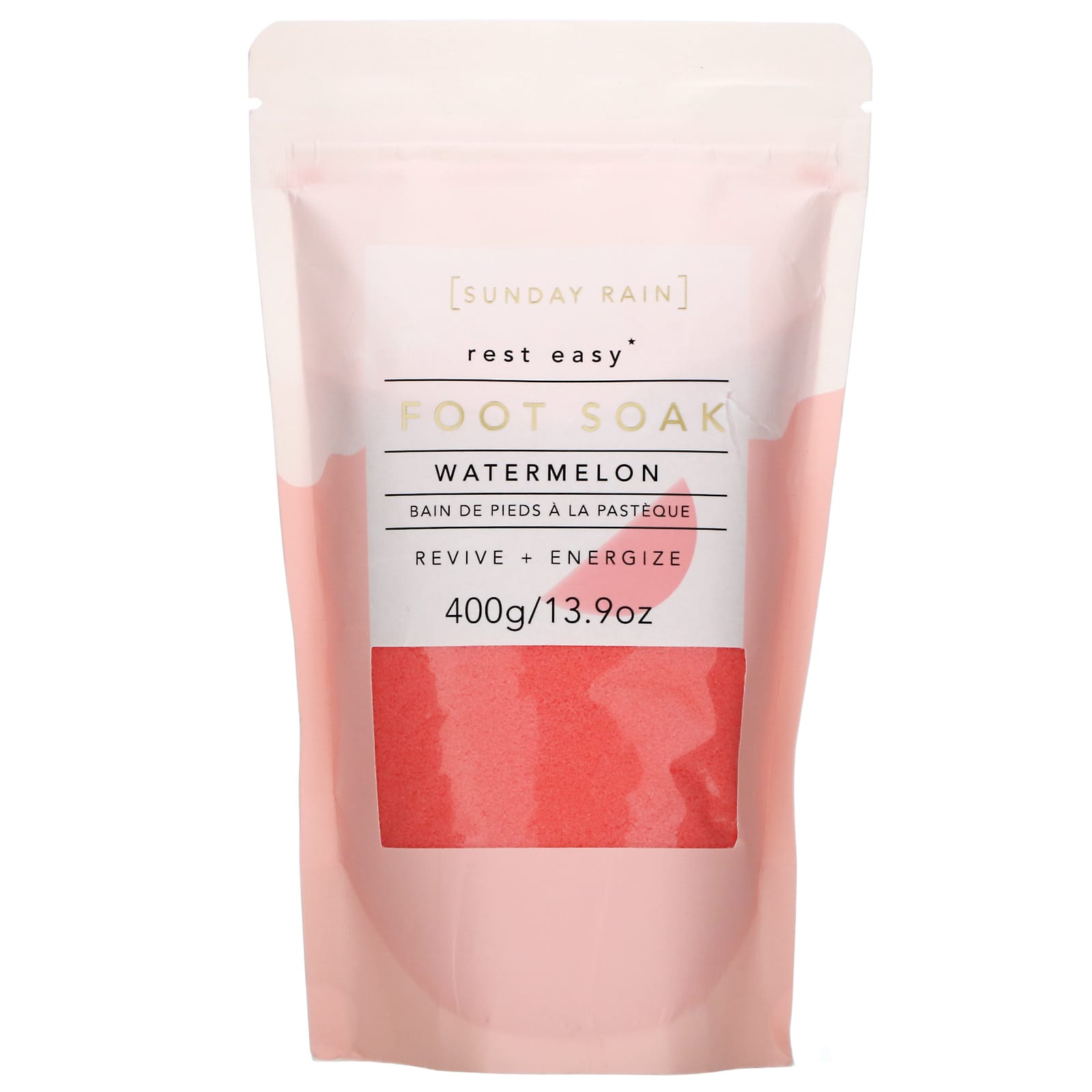 Sunday Rain, Sunday Rain, Rest Easy, Foot Soak, Watermelon, 13.9 oz (400 g)