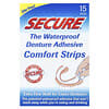 The Waterproof Denture Adhesive Comfort Strips, 15 Strips