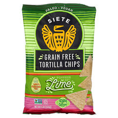 Siete, Grain Free Tortilla Chips, Lime, 5 oz (142 g) (Producto descontinuado) 