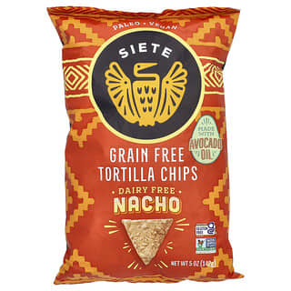 Siete, Grain Free Tortilla Chips, Nacho, 5 oz (142 g)