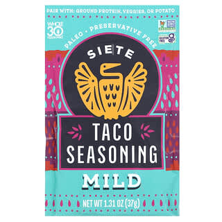 Siete, Taco Seasoning, Mild, 1.31 oz (37 g)