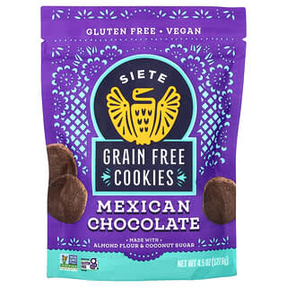 Siete, Grain Free Cookies, Mexican Chocolate , 4.5 oz (127.6 g)