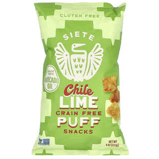 Siete, Grain Free Puff Snacks, Chile Lime, 4 oz (113 g)