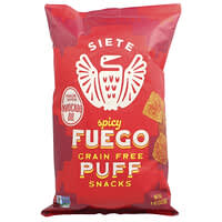 Siete, Grain Free Puff Snacks, Spicy Fuego, 4 oz (113 g)