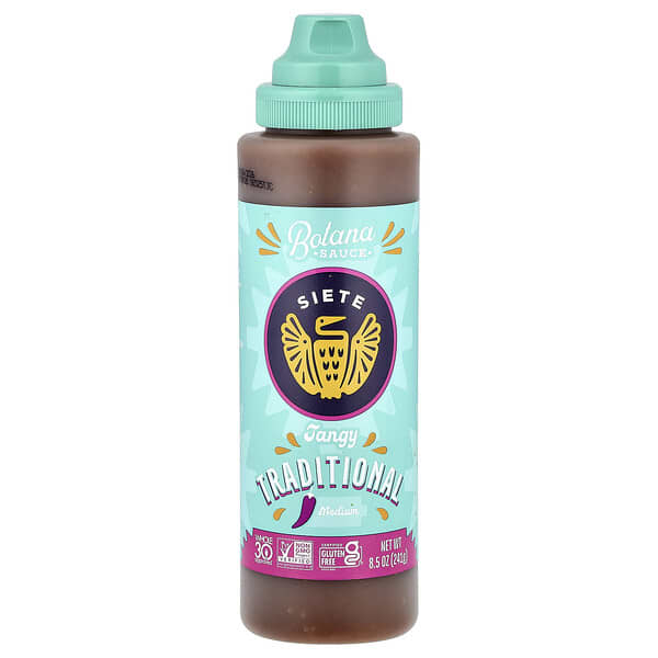 Siete, Traditional Botana Sauce, Medium, 8.5 oz (241 g)