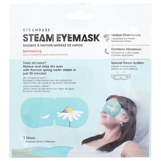 Steambase, Masque pour les yeux à la vapeur, Camomille, 1 masque