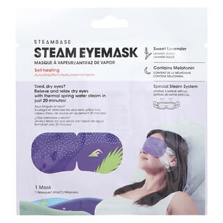 Steambase, Masque pour les yeux à la vapeur, Lavande douce, 1 masque pour les yeux