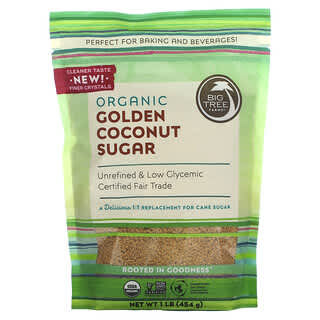 Big Tree Farms, Azúcar de coco dorado orgánico`` 454 g (1 lb)