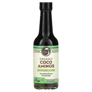 Big Tree Farms, Aminos de coco biologique, pour assaisonnement et marinade, Gingembre Lime, 296 ml (10 oz liq.)