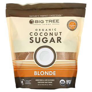Big Tree Farms, Sucre de noix de coco biologique, blond, 907 g