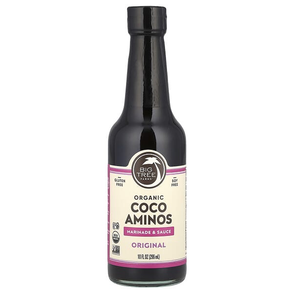 Big Tree Farms, Organic Coco Aminos，調味醬和醃料，原裝，10 盎司（296 毫升）