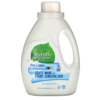 Seventh Generation, Laundry Detergent, Free & Clear, 50 fl oz (1.47 l)