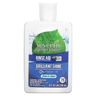 Seventh Generation, Rinse Aid, Free & Clear, 75 Loads, 8 fl oz (236 ml)