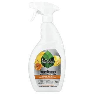 Seventh Generation, 다양한 표면 소독 세정제, 레몬그라스 시트러스 향, 768ml(26fl oz)