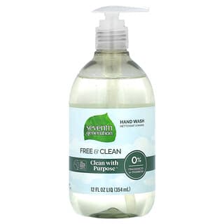 Seventh Generation, Hand Wash, Free & Clean, Fragrance Free, 12 fl oz (354 ml)