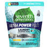 Laundry Detergent Packs, Ultra Power Plus, Fresh Citrus, 42 Packs, 29.6 oz (840 g)