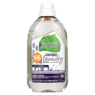 Seventh Generation, Easydose, Ultra Concentrated Laundry Detergent, Fresh Lavender, 66 Loads, 23.1 fl oz (683 ml)