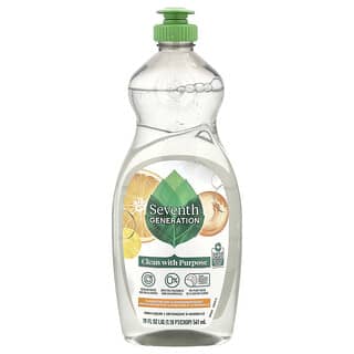 Seventh Generation, Líquido para lavar platos, Ralladura de clementina y limoncillo, 561 ml (19 oz. Líq.)