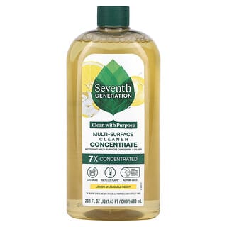 Seventh Generation, Multi-Surface Cleaner Concentrate, Lemon Chamomile, 23.1 fl oz (680 ml)