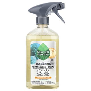 Seventh Generation, Power+, Foaming Dish Spray, Mandarin Orange, 16 fl oz (473 ml)